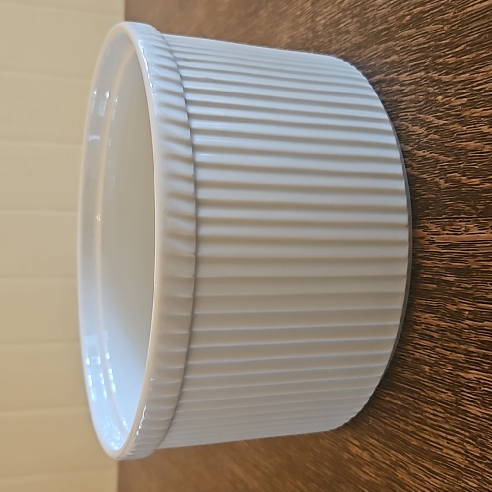 Apilco Porcelain Tall Large Soufflé Dish